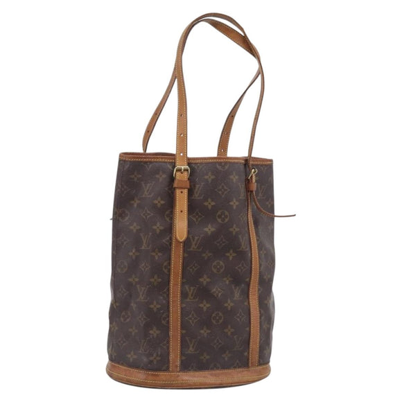 LOUIS VUITTON Monogram Bucket GM Shoulder Bag M42236 LV Auth 213708