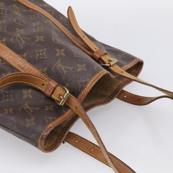 LOUIS VUITTON Monogram Bucket GM Shoulder Bag M42236 LV Auth 213708