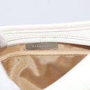 BURBERRY Nova Check Shoulder Bag Canvas Beige Silver Auth 213711A-15