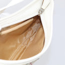 BURBERRY Nova Check Shoulder Bag Canvas Beige Silver Auth 213711A-17