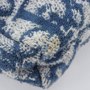 Christian Dior Trotter Canvas Hand Bag pile Navy White Auth 213713-14