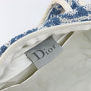 Christian Dior Trotter Canvas Hand Bag pile Navy White Auth 213713-17