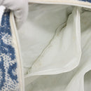 Christian Dior Trotter Canvas Hand Bag pile Navy White Auth 213713-22