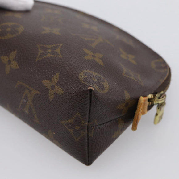 LOUIS VUITTON Monogram Pochette Cosmetic PM Cosmetic Pouch M47515 LV Auth 213716