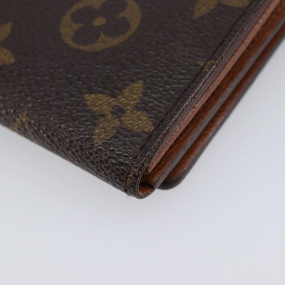 LOUIS VUITTON Monogram Porte Monnaie Billets Tresor Wallet M61730 LV Auth 213719