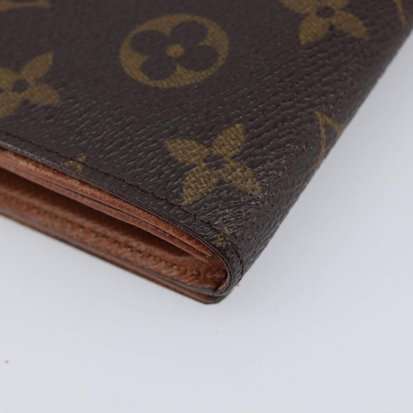 LOUIS VUITTON Monogram Porte Monnaie Billets Tresor Wallet M61730 LV Auth 213719