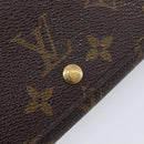 LOUIS VUITTON Monogram Porte Monnaie Billets Tresor Wallet M61730 LV Auth 213719-12