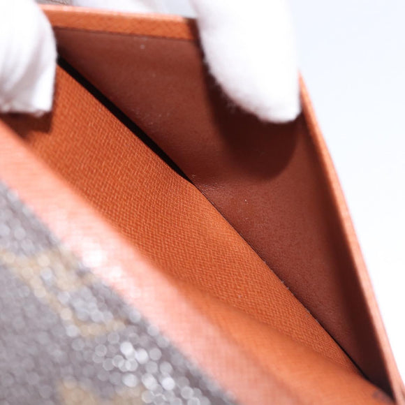LOUIS VUITTON Monogram Porte Monnaie Billets Tresor Wallet M61730 LV Auth 213719
