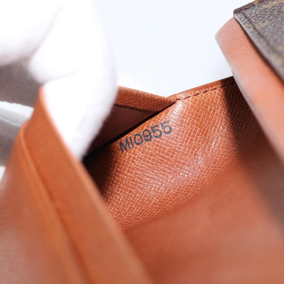 LOUIS VUITTON Monogram Porte Monnaie Billets Tresor Wallet M61730 LV Auth 213719