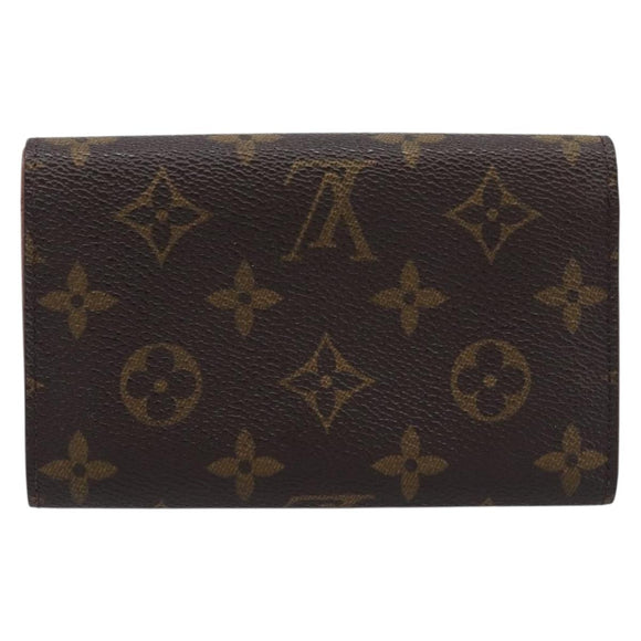 LOUIS VUITTON Monogram Porte Monnaie Billets Tresor Wallet M61730 LV Auth 213719