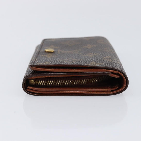 LOUIS VUITTON Monogram Porte Monnaie Billets Tresor Wallet M61730 LV Auth 213719