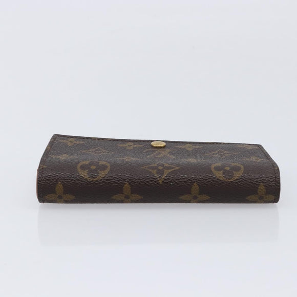 LOUIS VUITTON Monogram Porte Monnaie Billets Tresor Wallet M61730 LV Auth 213719