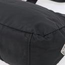 PRADA Shoulder Bag Nylon Black Silver Auth 213721A-12