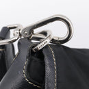 PRADA Shoulder Bag Nylon Black Silver Auth 213721A-15