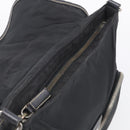PRADA Shoulder Bag Nylon Black Silver Auth 213721A-18