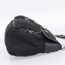 PRADA Shoulder Bag Nylon Black Silver Auth 213721A-5