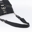 PRADA Shoulder Bag Nylon Black Silver Auth 213721A-7