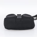 PRADA Shoulder Bag Nylon Black Silver Auth 213721A-9