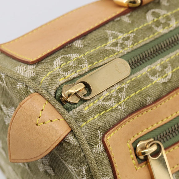 LOUIS VUITTON Monogram Denim Neo Speedy Bag Green Riken M95215 Auth 213723SAV