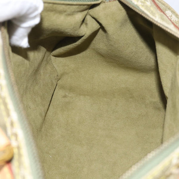 LOUIS VUITTON Monogram Denim Neo Speedy Bag Green Riken M95215 Auth 213723SAV