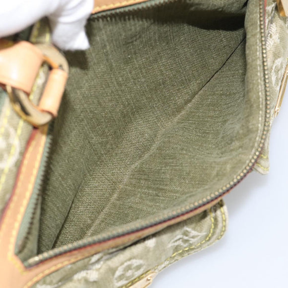 LOUIS VUITTON Monogram Denim Neo Speedy Bag Green Riken M95215 Auth 213723SAV