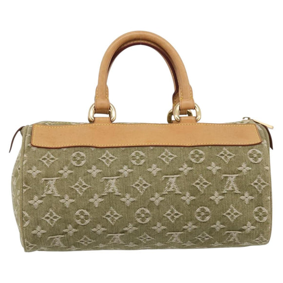 LOUIS VUITTON Monogram Denim Neo Speedy Bag Green Riken M95215 Auth 213723SAV