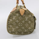 LOUIS VUITTON Monogram Denim Neo Speedy Bag Green Riken M95215 Auth 213723SAV-4