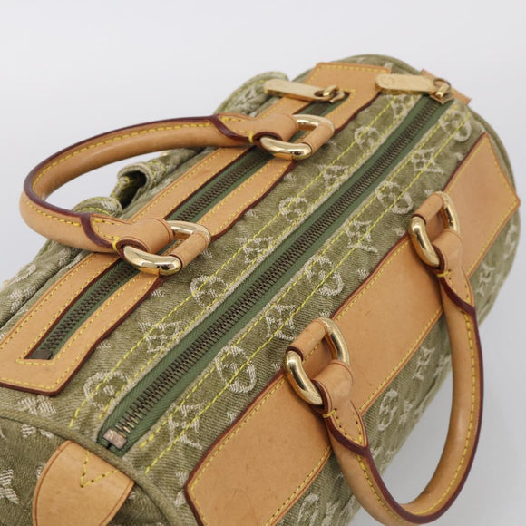 LOUIS VUITTON Monogram Denim Neo Speedy Bag Green Riken M95215 Auth 213723SAV