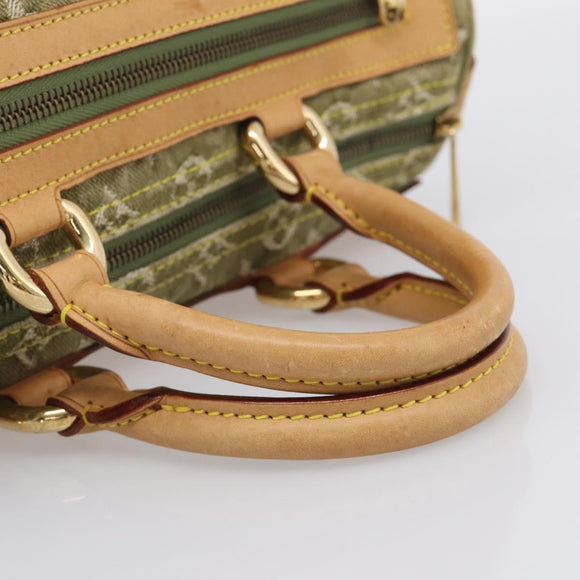 LOUIS VUITTON Monogram Denim Neo Speedy Bag Green Riken M95215 Auth 213723SAV