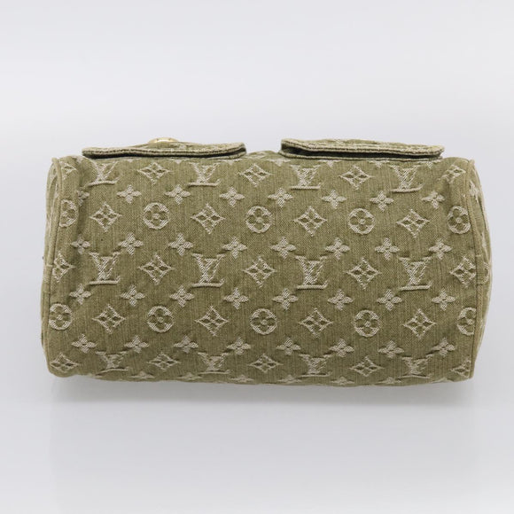 LOUIS VUITTON Monogram Denim Neo Speedy Bag Green Riken M95215 Auth 213723SAV