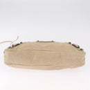 Balenciaga The First Hand Bag Leather Beige 103208 Auth 213727A-11