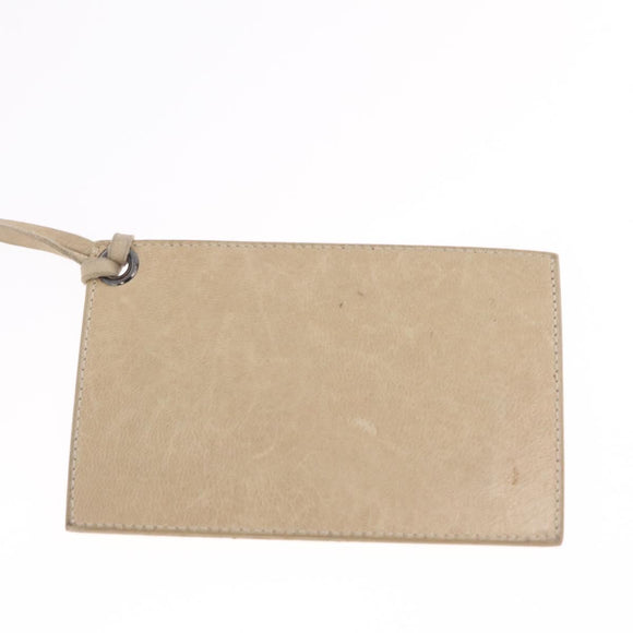 Balenciaga The First Hand Bag Leather Beige 103208 Auth 213727A