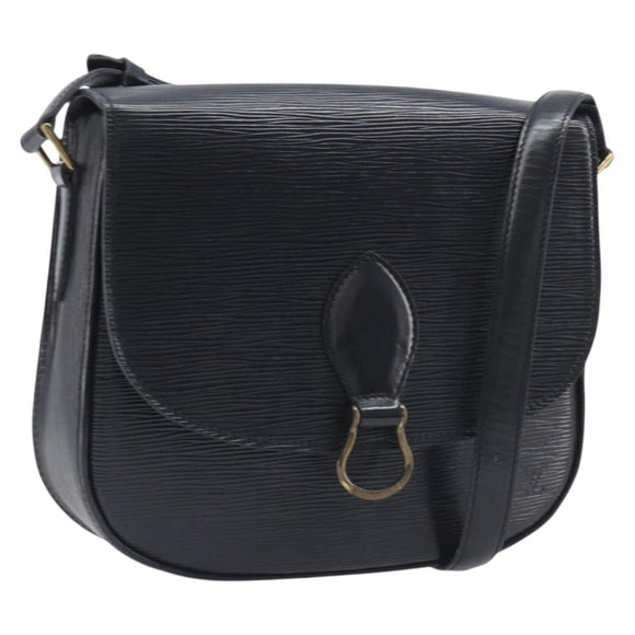 LOUIS VUITTON Epi Saint Cloud GM Shoulder Bag Black M52192 LV Auth 213732