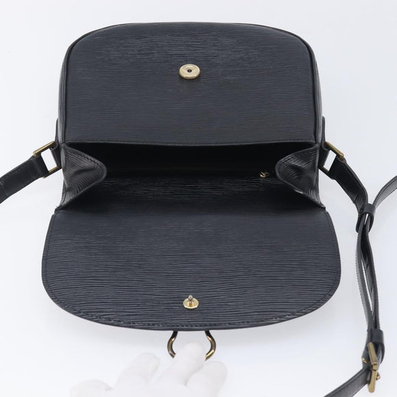 LOUIS VUITTON Epi Saint Cloud GM Shoulder Bag Black M52192 LV Auth 213732