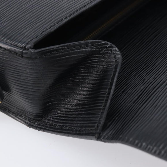 LOUIS VUITTON Epi Saint Cloud GM Shoulder Bag Black M52192 LV Auth 213732