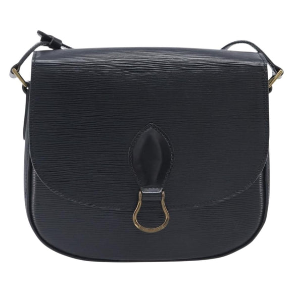 LOUIS VUITTON Epi Saint Cloud GM Shoulder Bag Black M52192 LV Auth 213732