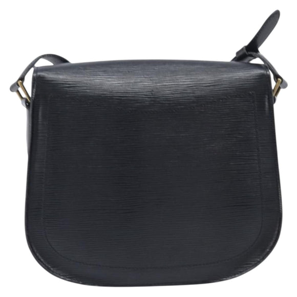 LOUIS VUITTON Epi Saint Cloud GM Shoulder Bag Black M52192 LV Auth 213732