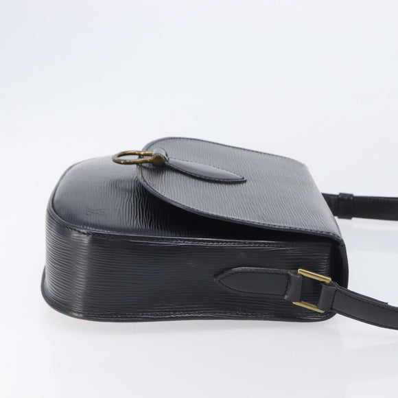 LOUIS VUITTON Epi Saint Cloud GM Shoulder Bag Black M52192 LV Auth 213732