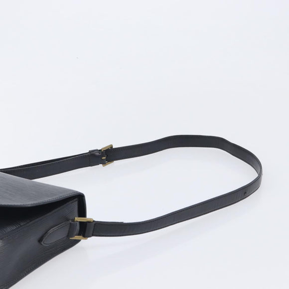 LOUIS VUITTON Epi Saint Cloud GM Shoulder Bag Black M52192 LV Auth 213732