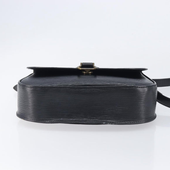 LOUIS VUITTON Epi Saint Cloud GM Shoulder Bag Black M52192 LV Auth 213732