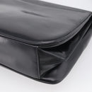 GUCCI Shoulder Bag Leather Black Gold Auth 213735A-12