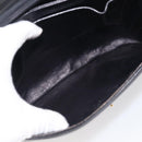 GUCCI Shoulder Bag Leather Black Gold Auth 213735A-17