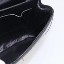 GUCCI Shoulder Bag Leather Black Gold Auth 213735A-18