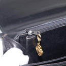 GUCCI Shoulder Bag Leather Black Gold Auth 213735A-23