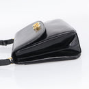 GUCCI Shoulder Bag Leather Black Gold Auth 213735A-4