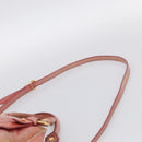 Miu Miu Vitellolux Hand Bag Leather 2way Pink Gold Auth 213736A-10