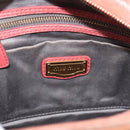 Miu Miu Vitellolux Hand Bag Leather 2way Pink Gold Auth 213736A-19