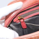 Miu Miu Vitellolux Hand Bag Leather 2way Pink Gold Auth 213736A-24