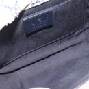 GUCCI GG Supreme Sherry Line Waist Bag PVC Navy Silver 1669 Auth 213739-20