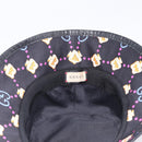 GUCCI Bucket Hat Canvas Black Multicolor Auth 213740M-14